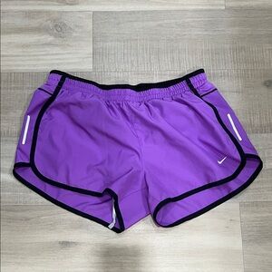 Nike Women's Athletic Shorts in Purple and Black